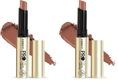 Image of INSIGHT Professional Air Matte Lipstick | Smooth Finish | All Day Comfort | Infused with Rosehip Oil and Avocado Butter | One Swipe Color - (Maleficent) (3g) (Pack of 2)