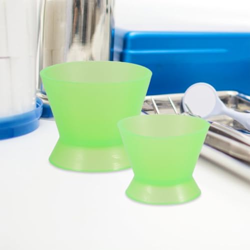 Set de 4 Tazones de Mezcla de Silicona Flexibles Verdes miniatura 5