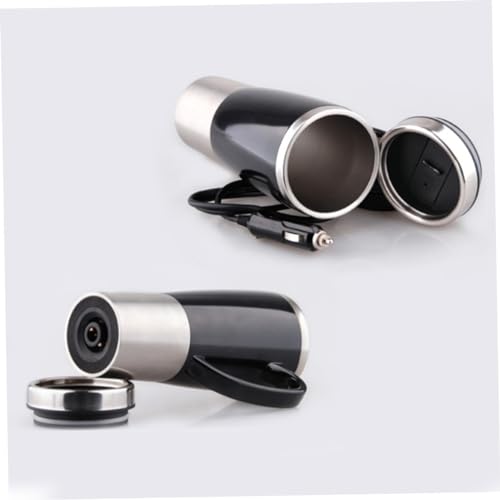 IMIKEYA Tetera eléctrica de acero inoxidable para auto 12V miniatura 5