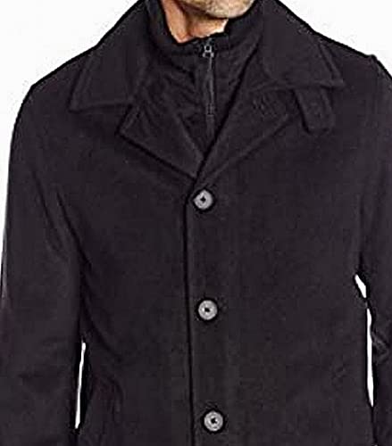 Image of Nautica Men's Wool Blend Peacoat - Double-Breasted Winter Coat, Regular, Big & Tall Sizes