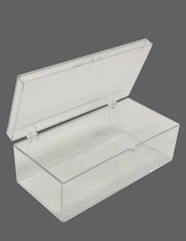 Medium Strip Blotting Box Set, 5/Unit (11.1x 5.2 x 4.7cm) – Western Blot Box for Protein Gel Separation – Clear Hinged Lid Boxes for Scientific Laboratories – Essential Lab Supplies