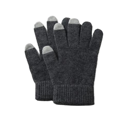 Guantes de conducción de punto para invierno con diseño de cinco dedos divididos 6