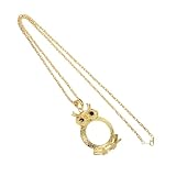 Collier loupe en métal : le pendentif en forme de loupe rend ce collier à la fois beau et pratique