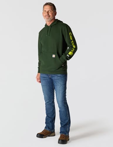 Image of Carhartt Men's Big & Tall Rain Defender Paxton Heavyweight Hooded Sweatshirt