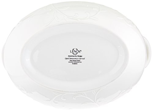 Lenox Opal Innocence Carved Covered Soup Tureen With Ladle, 10-1/4-Inch, White #TOP6