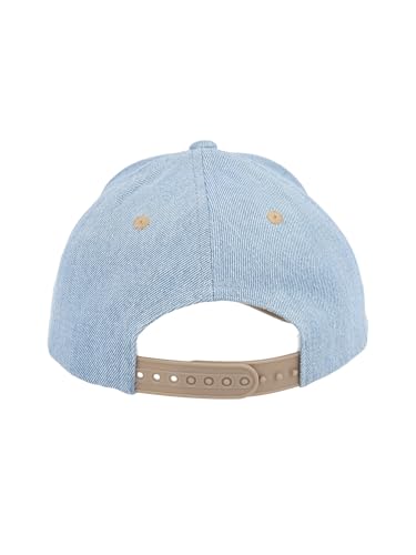 Casquette enfant maximo aspect denim style snap-back bleu