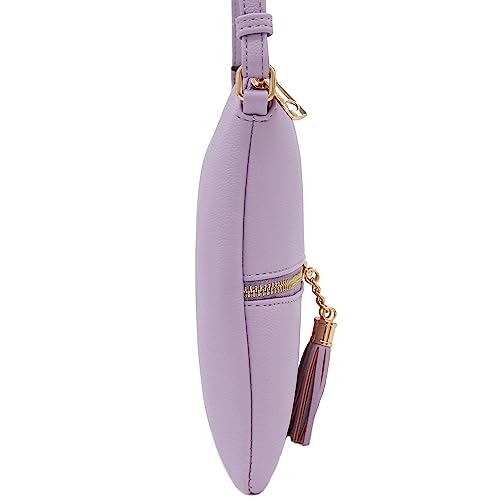 Image of DELUXITY Lightweight Medium Crossbody Bag with Tassel | Lightweight