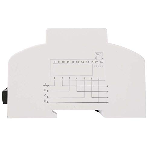 Image of 3 Phase Kwh Meter,230 /400V 5-100A Energy Consumption Digital Electric Power Meter 3 Phase Kwh Meter with LCD