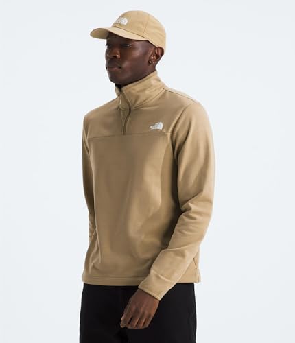 Image of THE NORTH FACE mens Cedar Trail Grid Fleece Quarter Zip Jacket | Cold Weather Top With Durable, Reinforced Bindings