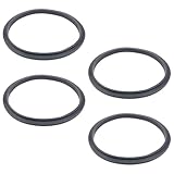HOMSFOU 4 Stück Silikon Dichtungsringe für Entsafter Messerhalter Flexible Ersatzdichtungen Kompatibel für Küchen Entsafter Zubehör