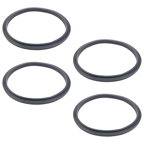 Amosfun Juntas de Silicona Flexibles para Batidora Vaso Exprimidor, 4 Anillos de Sellado Repuesto para Mezclador y Licuadora, Accesorios Cocina 4X4X0.4 Pulgadas