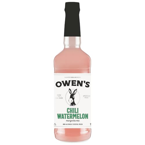 Owen’s Craft Mixers Exclusive Chili Watermelon | Handcrafted in USA | Premium Ingredients | Vegan & Gluten-Free Soda Mocktail & Cocktail Mixer (1 Pack)