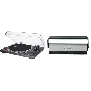 Audio-Technica LP120XUSBBK Platine Vinyle à Entraînement Direct (Analogue & USB) Noir & Dynavox Carbon-ANTISTATIK-B RSTE - Les Beatles, Paul McCartney, John Lennon, RIngo Starr, George Harrison