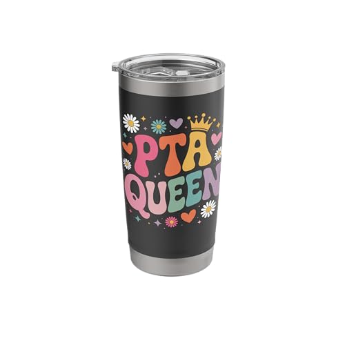 PTA President School Parent Volunteer Teacher PTA Queen Stainless Steel Insulated Tumbler