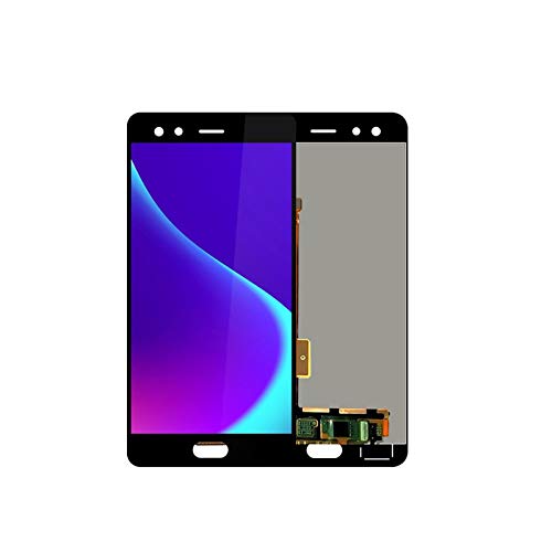 XCJ LCD Display Screen Digitizer LCD Fit for ZTE Nubia Z17 Mini S NX589J LCD Screen Display+Touch Screen Panel Digitizer Fit for Z17 MiniS NX589H Display Digitizer LCD (Color : Black LCD Gold Frame)