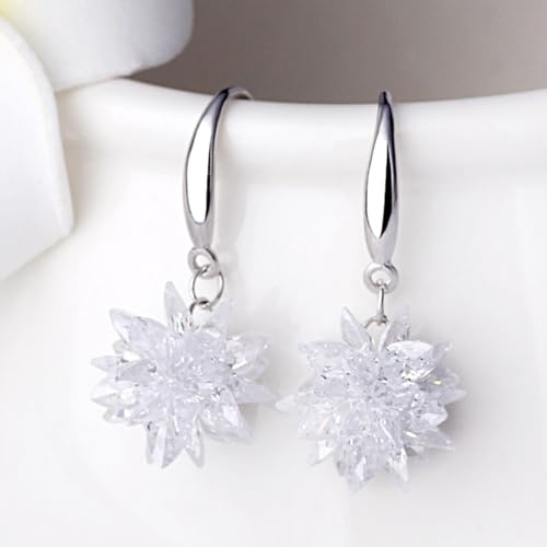 Earrings pendants for girls Sterling Silver Earrings Plant and Animal Design Asymmetrical Earrings Moose & Christmas Tree Fine Jewelry Birthday NewYear Christmas Gifts for Women - Image 5