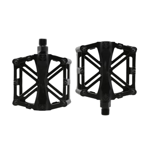 YdseozOA Fahrradpedale Fahrrad Aluminium rutschfeste langlebige Mountainbike-Pedale MTB BMX Radfahren Universal-Fahrradpedale Fahrradzubehör (schwarz)