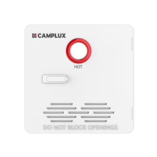 Image of CAMPLUX RV Water Heater Access Door 15 x 15 Inches, Water Heater Door with latch for 4 /6 Gallons RV Tank Water Heater, White