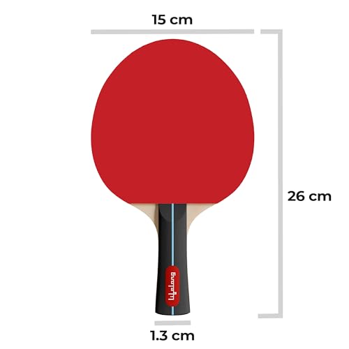 Image of Lifelong Table Tennis Racquet Set with Carry Bag | 7-Ply Wood Paddle Set, 2 Bats & 2 Balls | Premium Rubber Surface, 13mm Thickness | Indoor & Outdoor Sports Equipment