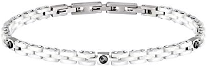 Morellato Bracciale da uomo, Collezione Ceramic, in Acciaio, Ceramica – SACU19