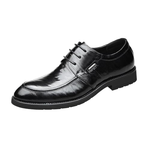 Men's Breathable Business Dress Shoes, Pointed Toe Wedding Comfortable Leather Casual Shoes for Men, Ideal for Occasions Daily Wear