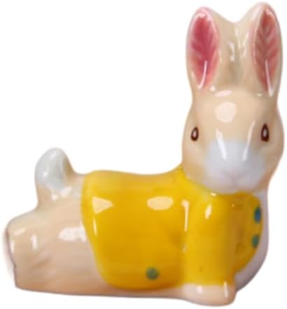 Chopstick Rest Chopsticks Holders Cute Rack and Spoon for Kitchen 3 PCS of Ceramic Rabbit Craft Knick Knacks Rabbit and Racks