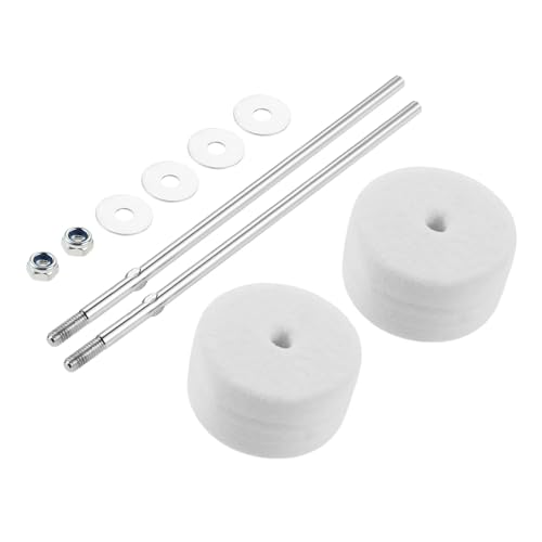 4 piezas baquetas de fieltro para bombo de 180mm miniatura 5