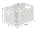 Rotho Country 3er-Set Aufbewahrungskiste 2l in Rattan-Optik