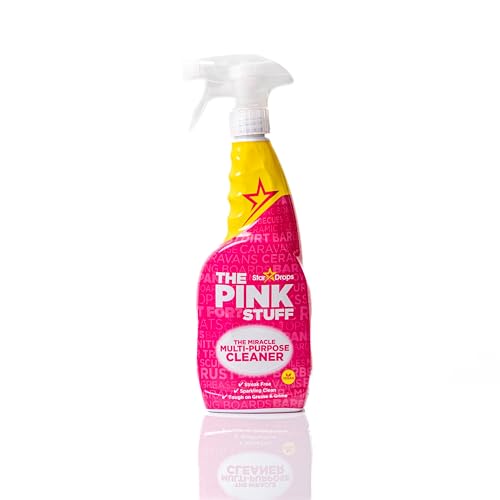 stardrops the pink stuff miracle multi-purpose cleaner  removes grease grime and stains on kitchens bathrooms floors and more 25 fl oz