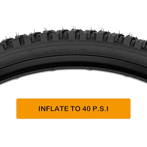 MOHEGIA 26x1.95 Mountain Tires Set with Tubes & Levers, 2 Pack - image 5