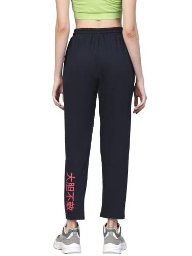 Image of Hubberholme Women's Cotton Blend Regular Fit Solid Track Pants