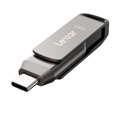 Image of Lexar 64GB JumpDrive Dual Drive D400 USB 3.1 Type-C and Type-A Flash Drive, Up to 130MB /s Read (LJDD400064G-BNQNU)