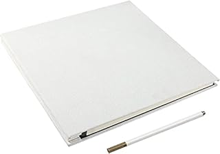Yopih Self Adhesive Photo Album 28*27cm Magnetic Scrapbook Album 40 Magnetic Double Sided Pages Linen Hardcover with A Metallic Pen DIY Anniversary Memory Book for Baby Wedding Family