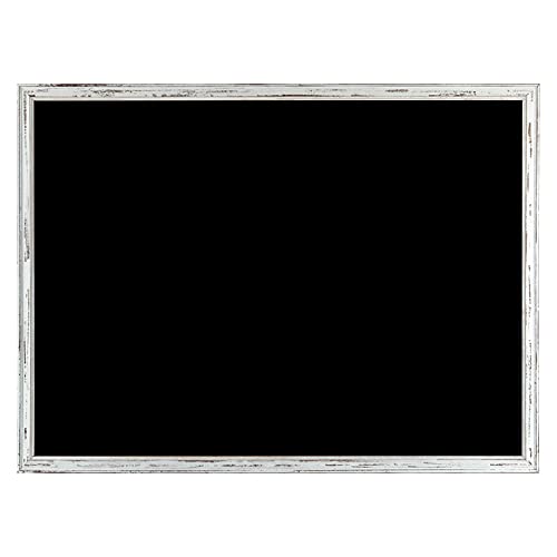 DOLLAR BOSS Chalkboard, Blackboard 48x36 Inches Non-Magnetic Chalk Board for Menu, Wedding, Restaurant and Decoration with White Rustic Frame
