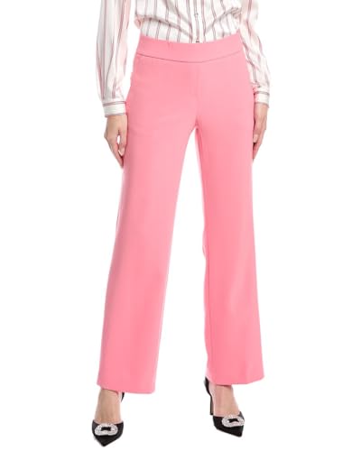 Anne Klein Womens Solid Straight Leg Pants