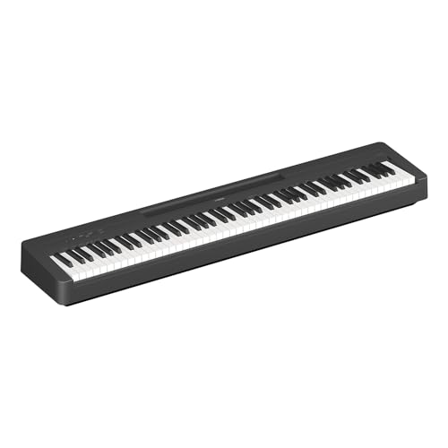 Piano Digital P 145B Preto 88 Teclas Sensitivas Com Fonte e Pedal Yamaha