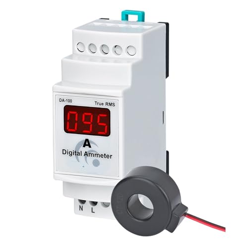 Amperímetro digital DA-100 con transformador de corriente de 100A para panel eléctrico 2