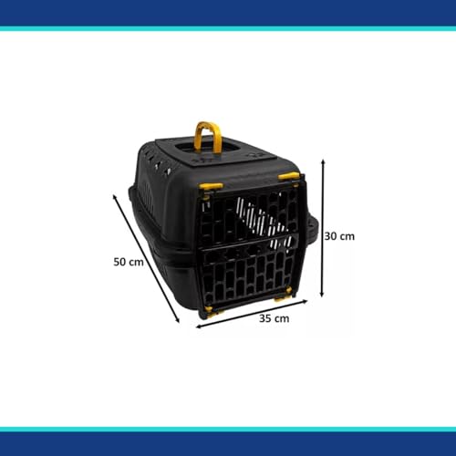 Caixa De Transporte Tamanho 2 Cachorro Gato Coelho N2 Amarelo