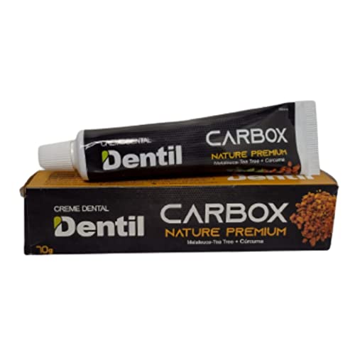 Dentil Creme Dental Carbox Nature Premium Com Cúrcuma Branco/Marrom 70 G