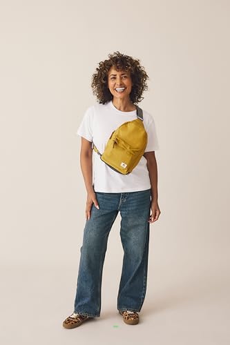 Image of ORI LONDON Crossbody Bag - Large Nylon Travel Sling Bag for Women & Men with Chunky Zippers - The Willesden (Capri)