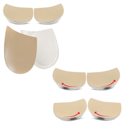 4 pares de plantillas correctoras para talón mediales y laterales miniatura 1