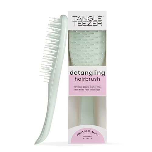 Tangle Teezer Cepillo Extradelicado Ultimate Detangler - Cepillo Desenredante Delicado para Pelo Seco y Mojado - Púas de Separación Amplia para un Desenredado Suave - Menos Caída y Rotura - Eucalipto