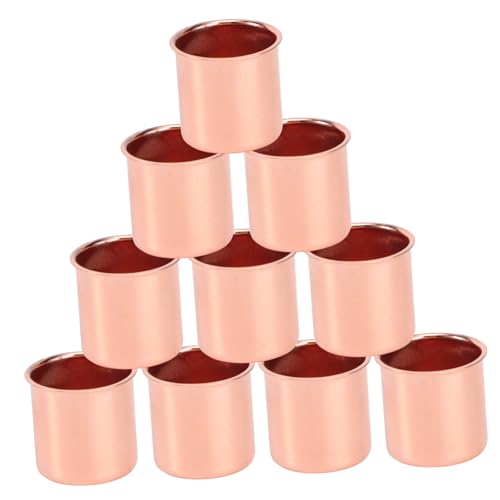 Cabilock 20pcs Metal Candle Holder Desktop Decor Round Tray Candlestick Candle Drip Cup Candle Cups Round Candles Candle Tins Halloween Candles Table Tray Iron Dining Table Candle Holders