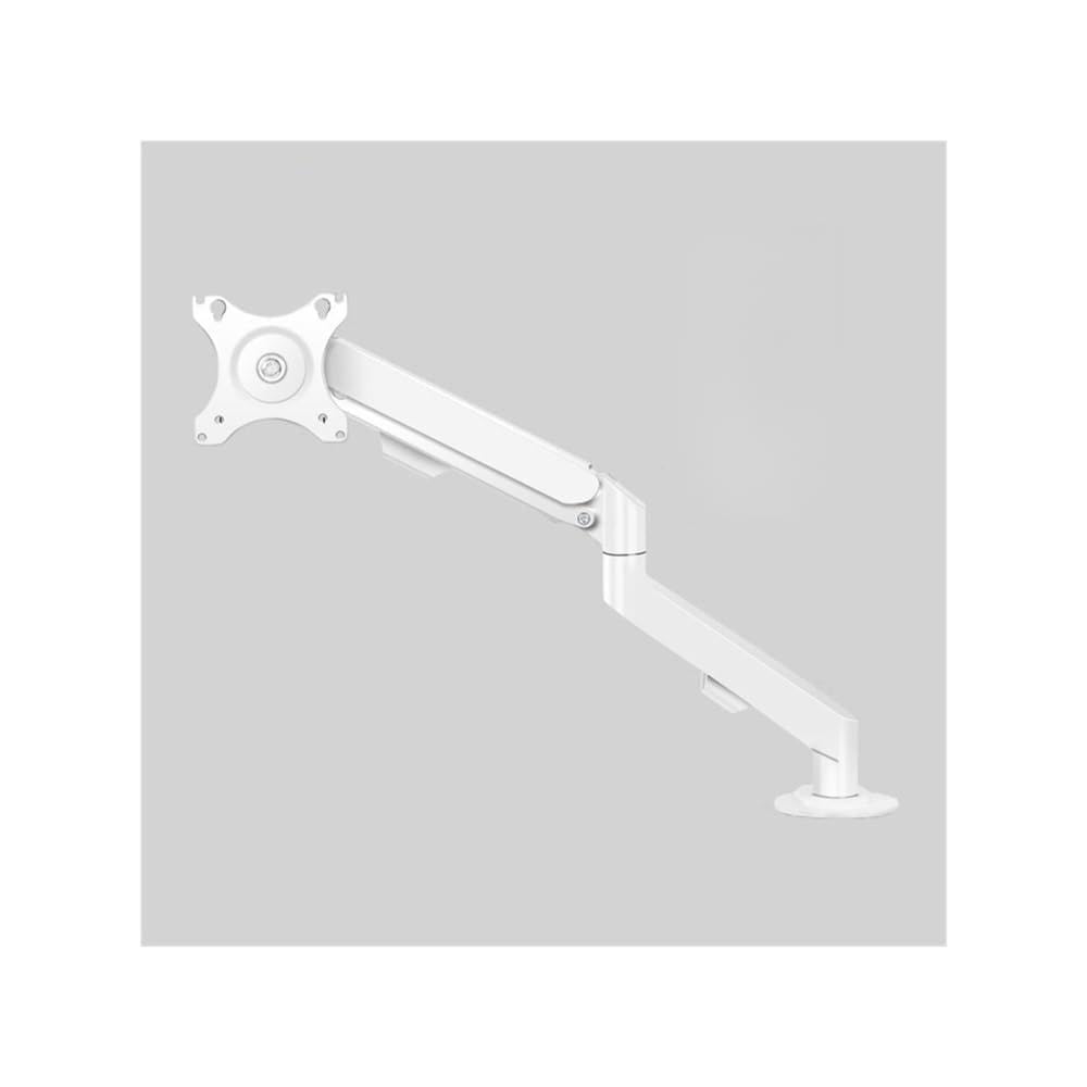 SaryEdge Height - Adjustable Monitor Stand Arm Single Monitor Mount, Single Monitor Arm Desk Mount, Fully Adjustable Gas Spring Monitor Arm Fits 17-30" Flat/Cu,White