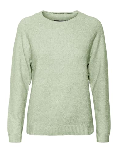 VERO MODA Damen Vmdoffy O-neck Blouse Ga Noos Pullover, Reseda/Detail:melange, M EU VERO MODA Damen Vmdoffy O-neck Blouse Ga Noos Pullover, Reseda/Detail:melange, M EU
