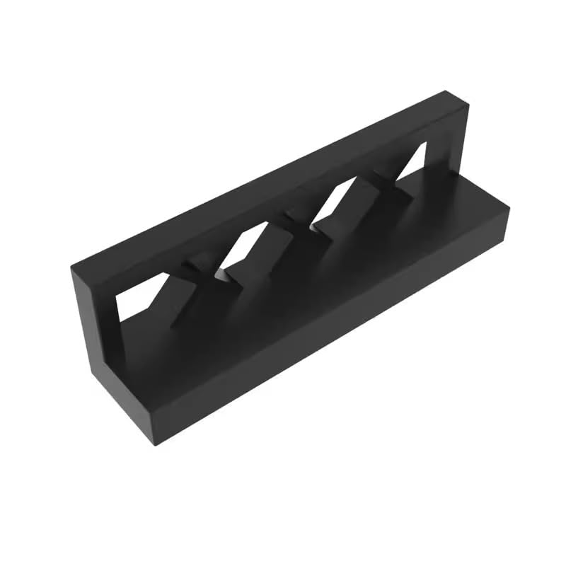 Gobricks GDS-881 Fence 1 x 4 x 1 50PCS Compatible with Lego Toy 3633 4187209 4219725 DIY Parts and MOC Components for Major Brick Brands Color:Black 26