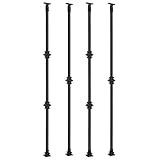【Wide Application】 Baluster spindles can be used in many places, such as up or down stairs both indoor and outdoor, porch, backyard, doorway, etc. You can use the iron balusters to decorate different kinds of stairs of your home, garden and corridor.