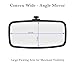 Boat Mirror, 13x6 Inch Boat Rear View Mirror with 360 Rotation for Ski & Pontoon Boat Safety
