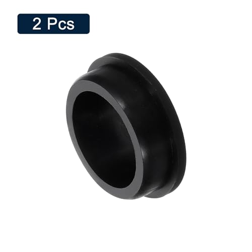 Image of uxcell 2 Pcs Black Plug Holes, Waterproof Rubber Button Plug for 49mm / 1.93 inch Hole