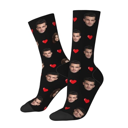 Personalisiert lustige socken selbst gestalten mit foto personalisierte socken Text Namen mit socken geschenk für Männer Frauen geburtstagsgeschenk jahrestag